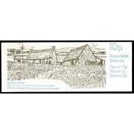 10p Farm Buildings No.2 "Northern Ireland".DP31/M  MISCUT Perf P1. Contains listed constant variety.