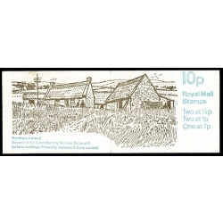10p Farm Buildings No.2 "Northern Ireland".DP31/M  MISCUT Perf P1. Contains listed constant variety.