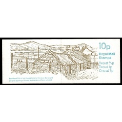 10p Farm Buildings No.5 "Scotland".DP31/M  MISCUT Perf P1. Contains listed constant variety.