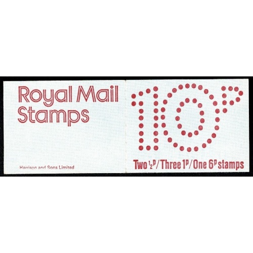 10p Plain Cover June 1977. Imprint 1 / Setting 1 pane DP24 Perf P1