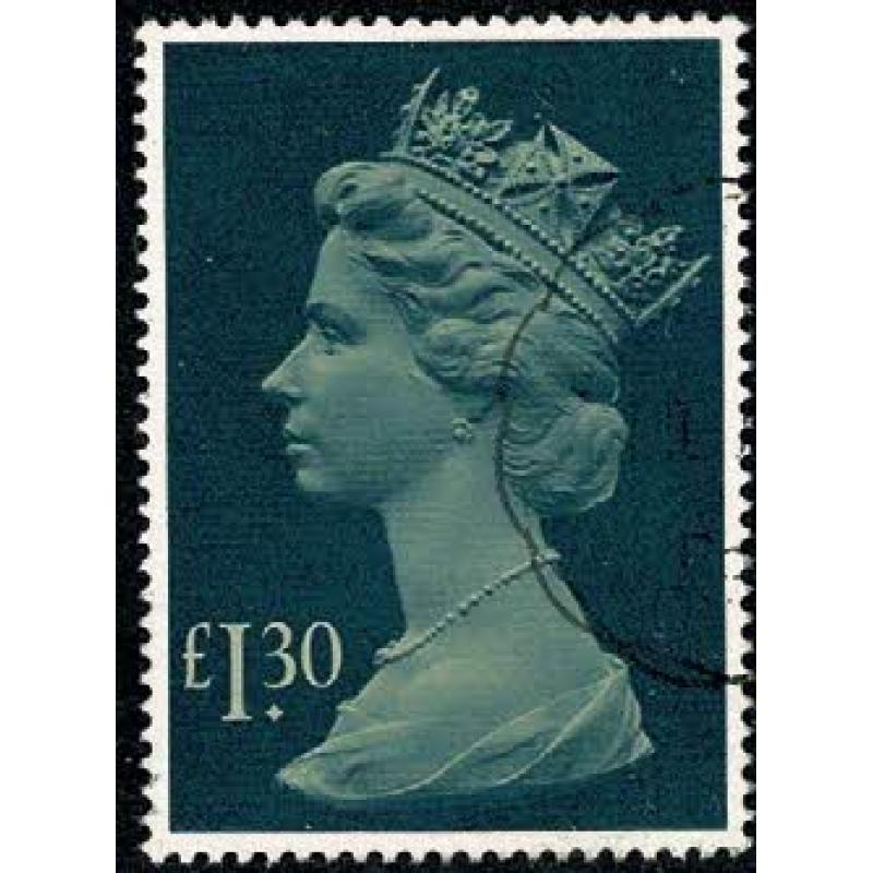 1983 £1.30 pale drab & greenish blue. SG 1026b. Fine used single.