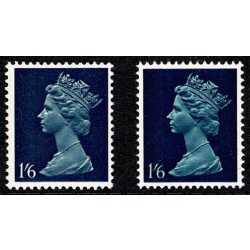 1/6 pale blue & dark blue PVA Head A. (OCP not PCP) MISSING PALE BLUE and MISSING PHOSPHOR SG 743Eva var