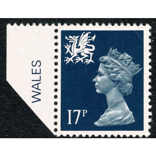 Questa. 17p Deep blue FCP/PVA Type II MISSING PHOSPHOR. SG W45y