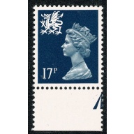 Questa. 17p Deep blue FCP/PVA Type II MISSING PHOSPHOR. SG W45y