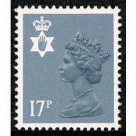 17p grey-blue ACP/PVAD. Type II. SG NI 43a