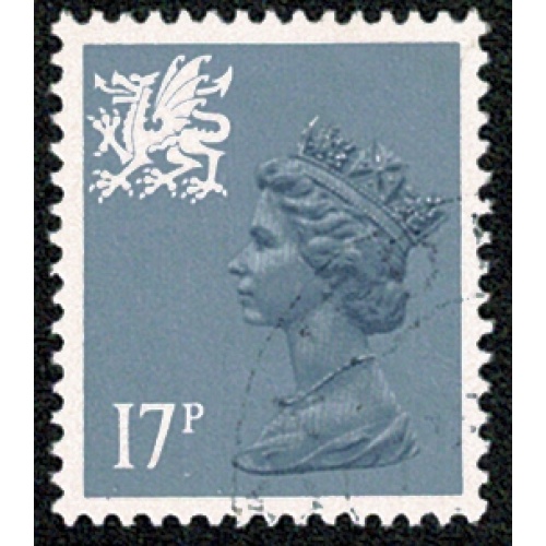 17p grey-blue ACP/PVAD. Type II.  Very Fine Used. SG W44a