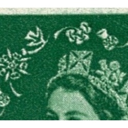 SB61. 1½d green Tudor Crown Wmk Upright. Perf E. Cylinder 9 dot with listed variety. SB61a