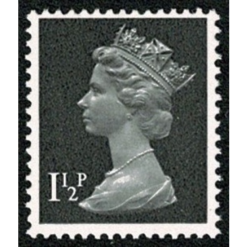 1½p black OCP/PVA. MISSING PHOSPHOR Ex Cyl. 1