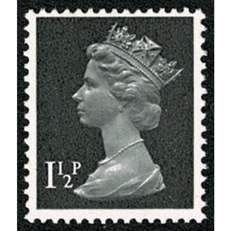 1½p black OCP/PVA. MISSING PHOSPHOR Ex Cyl. 1