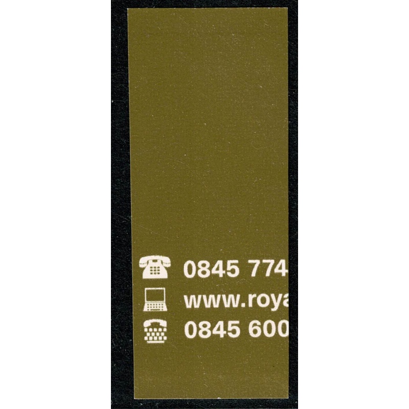2003 Walsall 6 x 1st Booklet. "Interupted Phosphor" PHOSPHOR SHIFT variety.