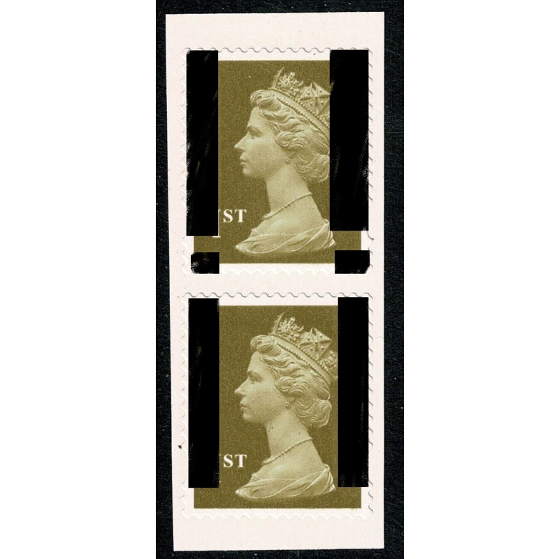2003 Walsall 6 x 1st Booklet. "Interupted Phosphor" PHOSPHOR SHIFT variety.