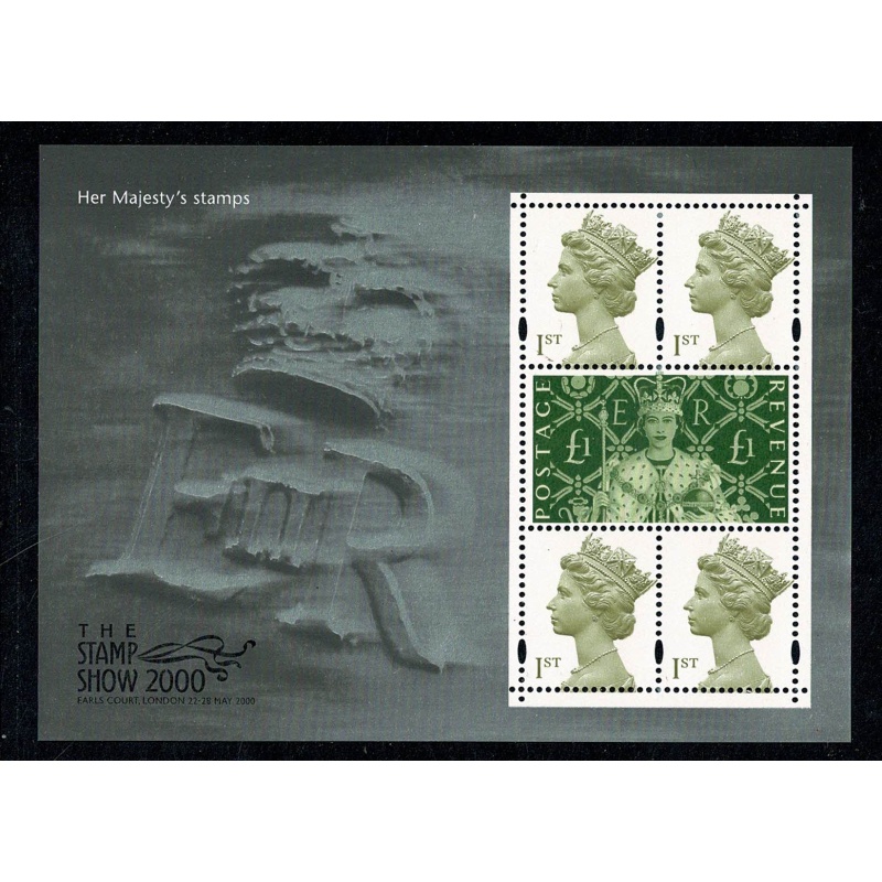 Stamp Show 2000. "Her Majesty's Stamps" Coronation Miniature Sheet. SG MS2147