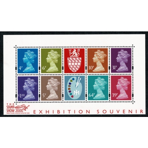 Stamp Show 2000. Matthews Palette Miniature Sheet