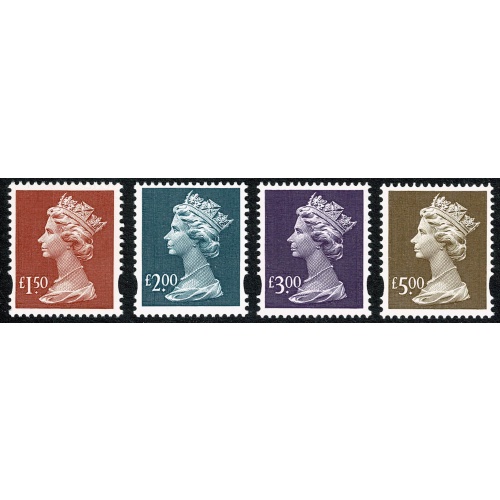 2000 De La Rue Recess Printed £1.50-£5 Set of 4 values. Unmounted Mint.