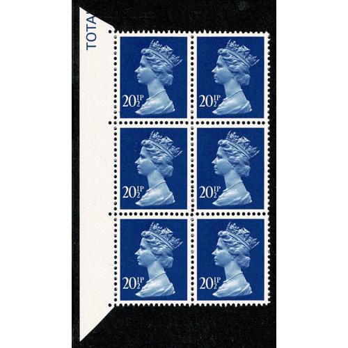 20½p ultramarine PCP1/PVAD 17 Pin Perf Error marginal block