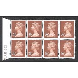 26p brown OFNP/PVAD 2B. missing serif listed variety