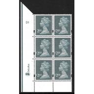 2003 £2 Indigo De La Rue "Missing £" Cylinder block.
