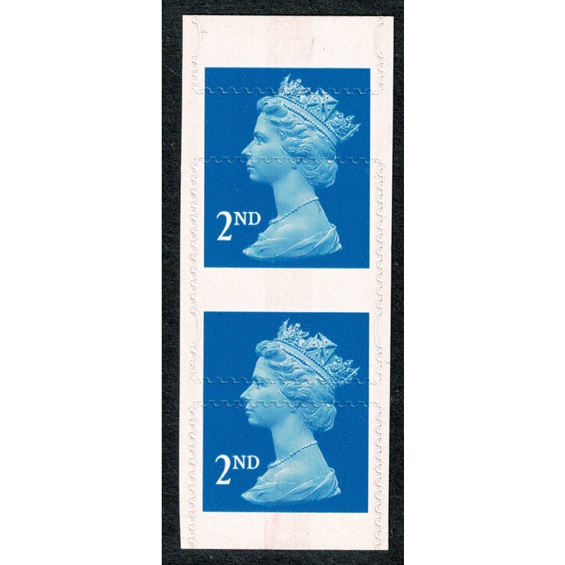 2001 Questa 2nd NVI Self Adhesive CB. Vertical pair PERFORATION SHIFT.