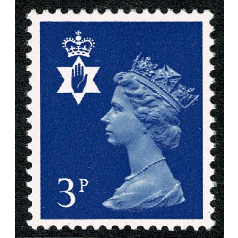 3p ultramarine  OCP/PVA. MISSING PHOSPHOR. Unmounted mint single SG NI13y
