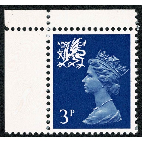 3p ultramarine FCP/GA. MISSING PHOSPHOR. UM corner single. SG W14gy
