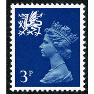 3p ultramarine FCP/GA. MISSING PHOSPHOR. UM single. SG W14gy