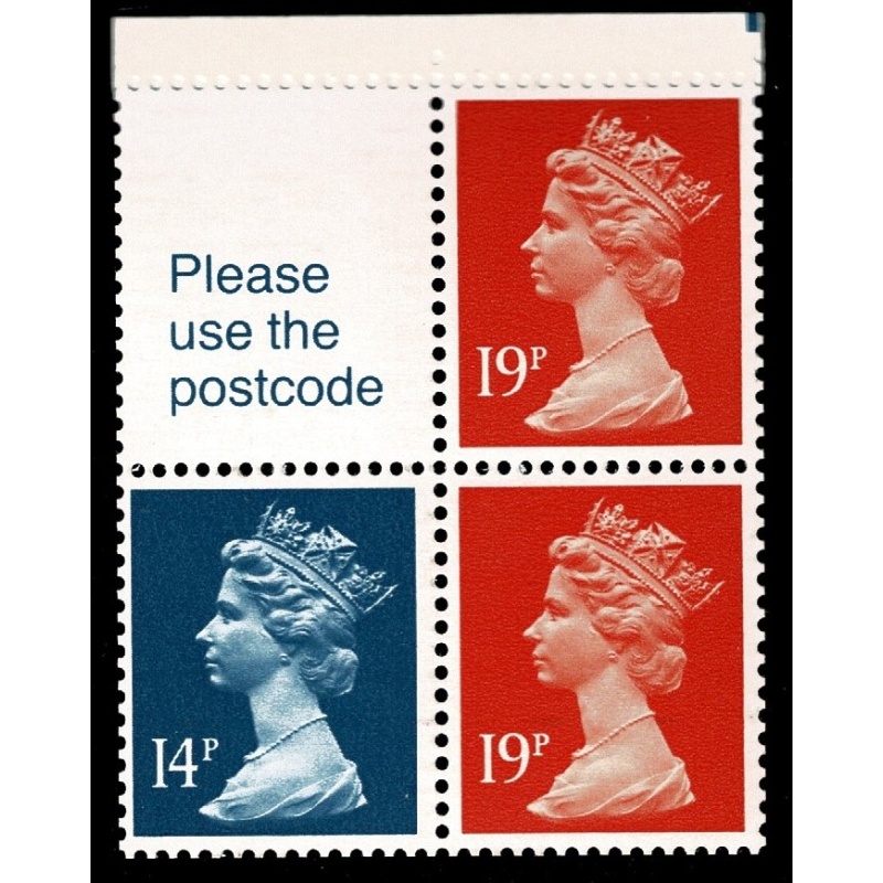 50p Gilbert & Sullivan No.3 "The Mikado". MISSING PHOSPHOR plain pane. DP116/N