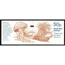 50p Marine Life No.1. Anemone. DP94C. Book Marker Bar. SG FB50