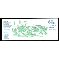 50p Pond Life No.2 "Common Frog". DP82A (No Star)  Plain pane. Perf E1. SG FB33. 17p INSET LEFT BAND