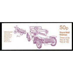 50p Veteran Cars No.3 "Vauxhall". DP38B Perf E1 ERROR BROAD BAND LEFT