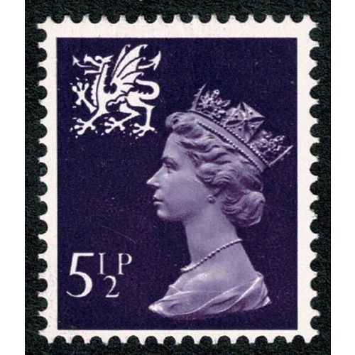 5½p violet FCP/PVAD. MISSING PHOSPHOR. SG W20y