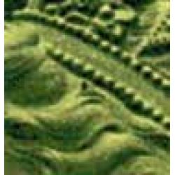 1977 £1 yellow green & blackish olive. SG 1026. Listed variety "dark spot in hair". SG Spec. UF1e