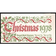 1978 Christmas. Plain pane with 3mm SHIFT OF PHOSPHOR DOWNWARDS. DP32
