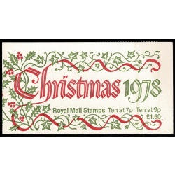 1978 Christmas. Plain pane with 3mm SHIFT OF PHOSPHOR DOWNWARDS. DP32