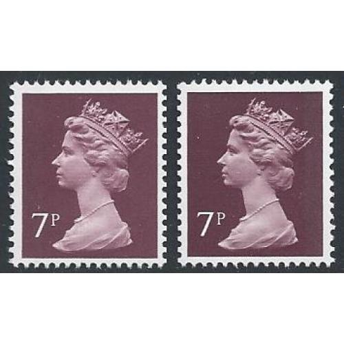 7p purple brown FCP/PVAD LB / RB pair. Ex DP28/28A