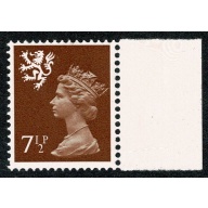 7½p chestnut OCP/PVA. MISSING PHOSPHOR. UM marginal single. SG S25y