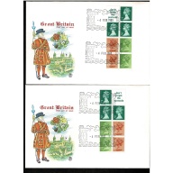 1980 50p multivalue booklet 4th February 1980. "Windsor, Berks" pictorial handstamp