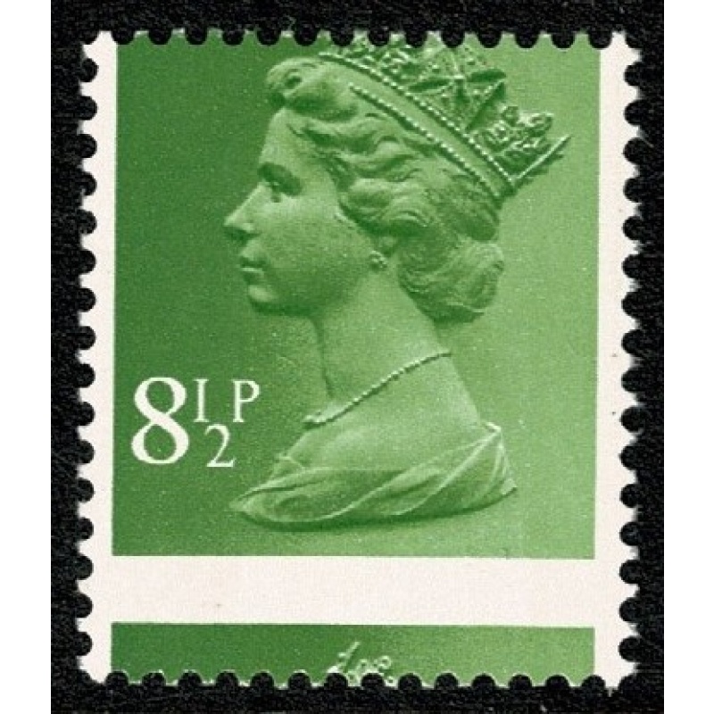 8½p yellow-green FCP/PVAD 2B.  PERFORATION SHIFT