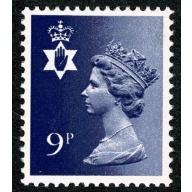 9p Deep purple FCP/PVAD MISSING PHOSPHOR Unmounted mint single SG NI26y