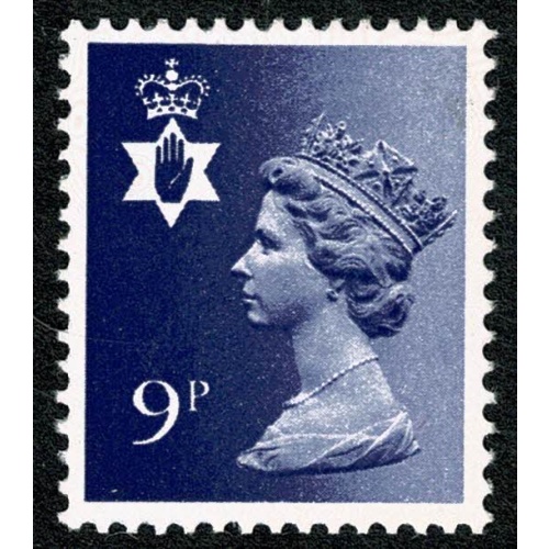 9p Deep purple FCP/PVAD MISSING PHOSPHOR Unmounted mint single SG NI26y