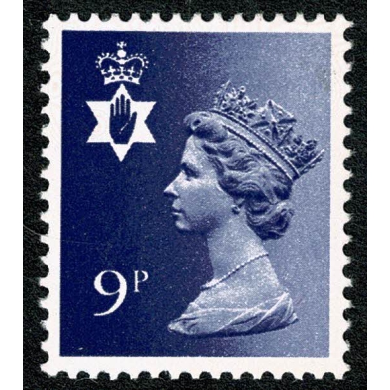 9p Deep purple FCP/PVAD MISSING PHOSPHOR Unmounted mint single SG NI26y