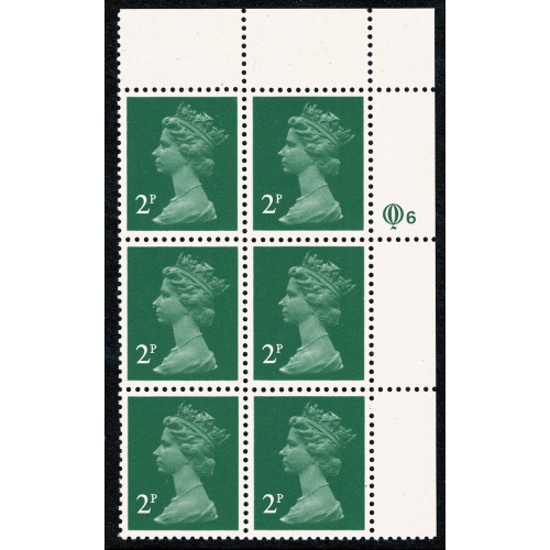 2p green. PCP/PVAD. upper right Q6 cyl. block of six.