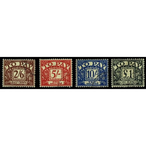 1959-62 Multiople Crowns Watermark. Sideways  Fine Used part set of 4 values. SG D65-D68