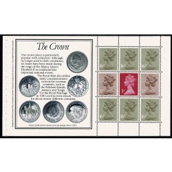 £4 Royal Mint Prestige Booklet. Multivalue pane ACP/PVAD. With good unlisted minor constant flaw "earring flaw" DP65.