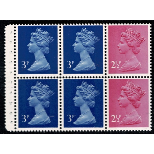 DP9A 3p 2B x 4, 2½p LB x 2  FCP/PVA. Perf PAP2