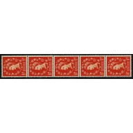 1955 ½d orange Watermark Edward's Crown. Listed variety "spot on d" SG 540h.  Spec. S2h. Ex coil