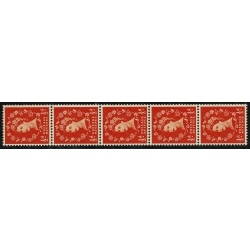 1955 ½d orange Watermark Edward's Crown. Listed variety "spot on d" SG 540h.  Spec. S2h. Ex coil