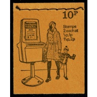 DN65c 10p Philatelic Posting Box 1974. April 1974 issue. Both panes FCP/PVAD ½p/2p & 1p/1½p Horizontally se-tenant