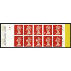 T7(9) "Someone Special". Retail version. 10 x 1st orange red 2B OFNP/PVAD  Cyl. B5 pB89