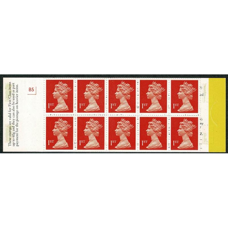 T7(9) "Someone Special". Retail version. 10 x 1st orange red 2B OFNP/PVAD  Cyl. B5 pB89