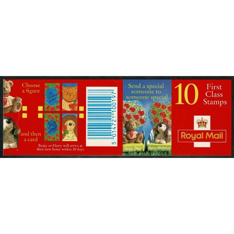 T7(9) "Someone Special". Retail version. 10 x 1st orange red 2B OFNP/PVAD  Cyl. B5 pB89
